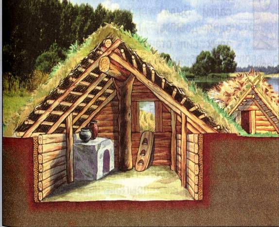 Как сделать макет дома древней славян